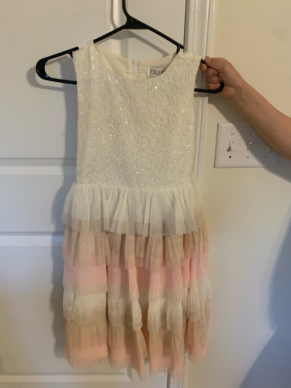 Blush by Us Angels Ivory Lace Party Dress